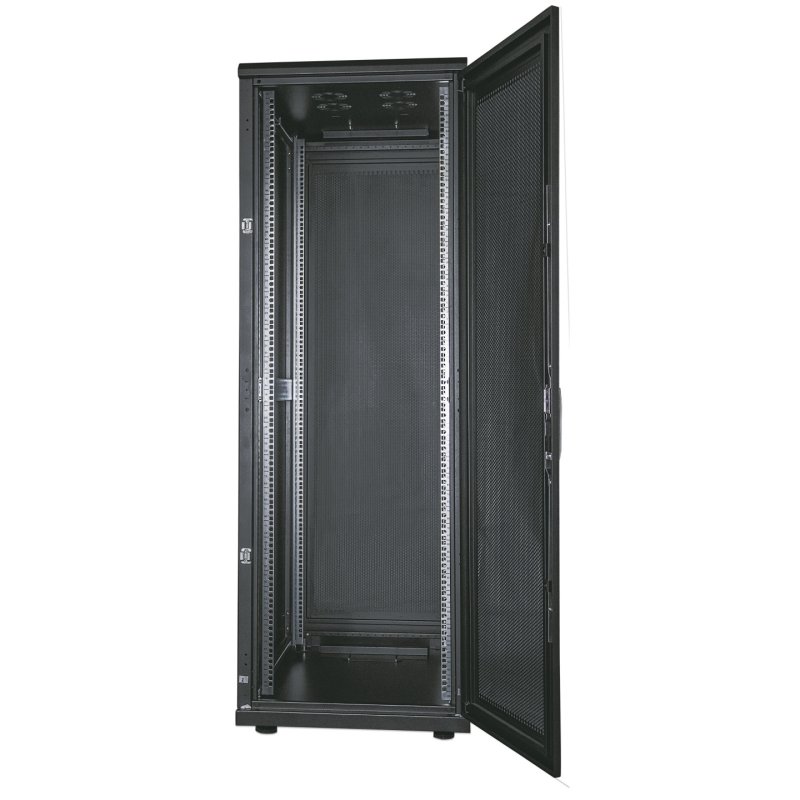 Intellinet 19" Server Cabinet - Free Standing, 36U, 600x1000mm (width x depth), Black, Flatpack, Max 1500kg,