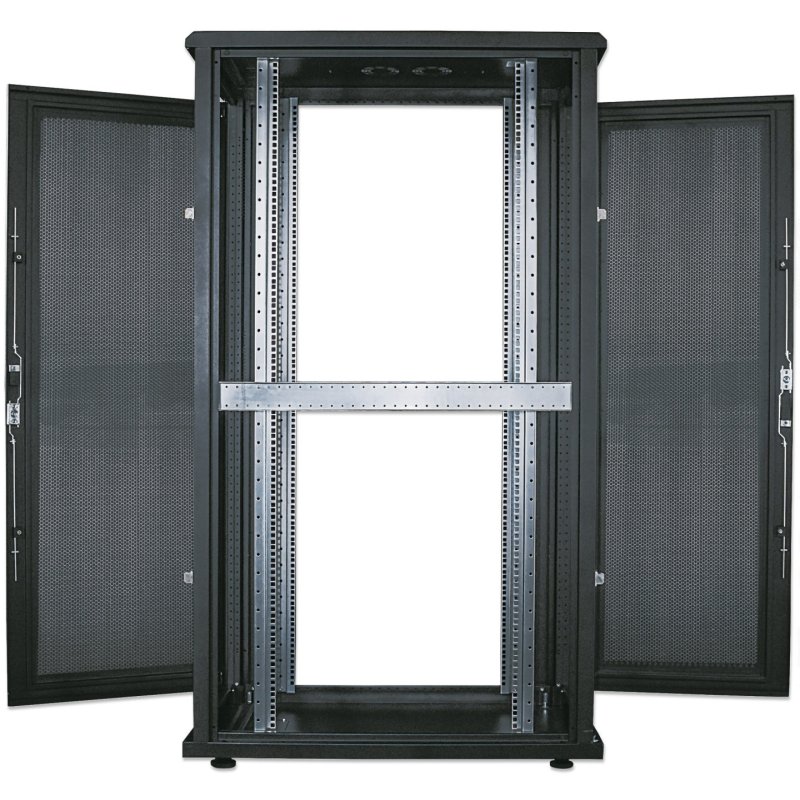 Intellinet 19" Server Cabinet - Free Standing, 36U, 600x1000mm (width x depth), Black, Flatpack, Max 1500kg,