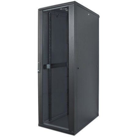 INTELLINET Netzwerkschrank 32HE 800x800mm schwarz,montiert (Speditionsversand)