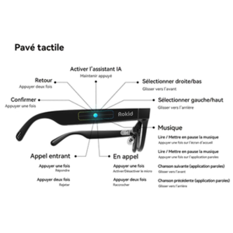 Rokid AI/AR Glasses schwarz