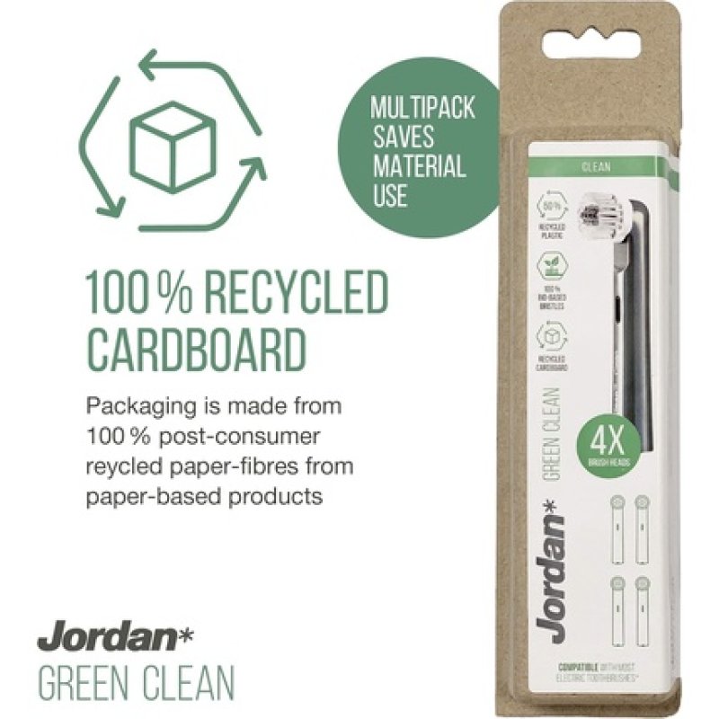 Jordan Green Clean Electric Toothbrush Heads for Electric Toothbrush