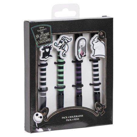 L'ETRANGE NOEL de Mr JACK - Set de 4 Stylos à Bille