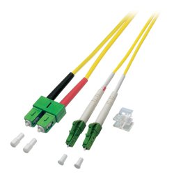 EFB Duplex Patchkabel LC/APC-SC/APC OS2 G652D 7,5m LSZH 2mm gelb