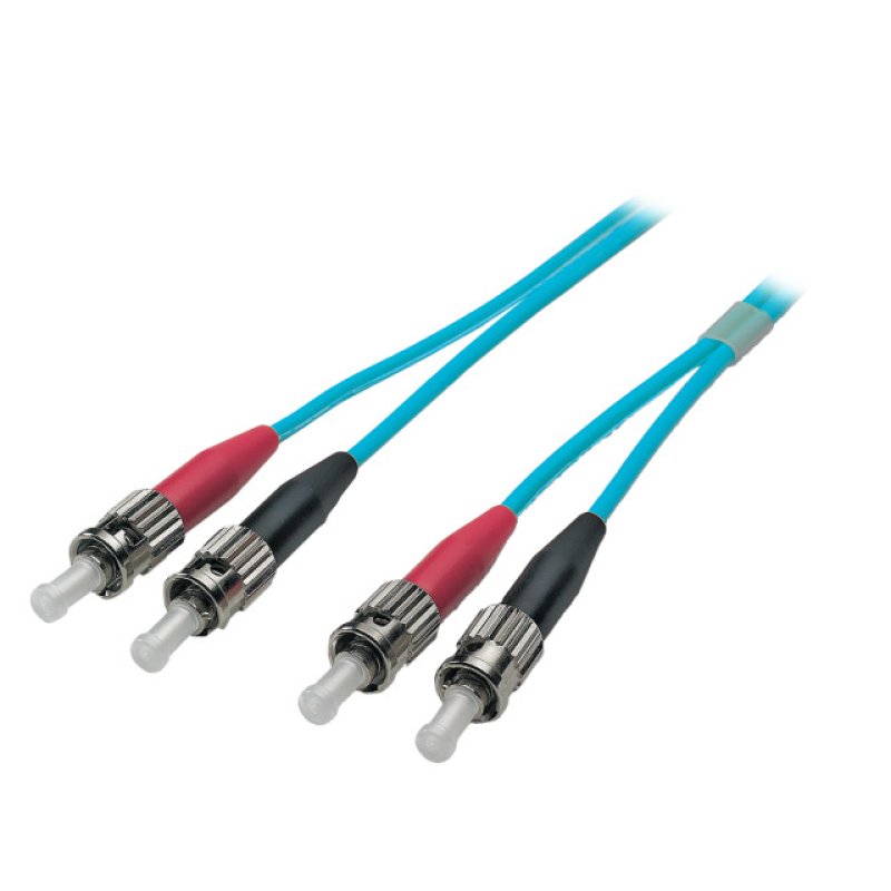 EFB Duplex Patchkabel ST-ST OM3 15m LSZH 3mm aqua