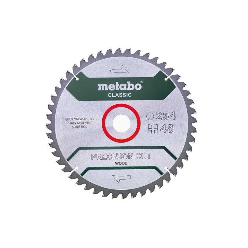 Metabo 628061000 lame de scie circulaire 25,4 cm