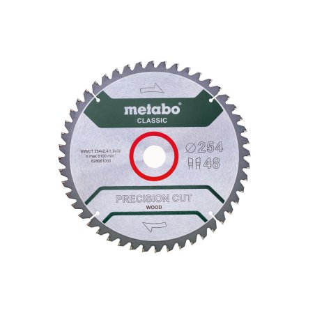 Metabo Sägeblatt precisioncut wood-classic, 254x30, Z48 WZ 5