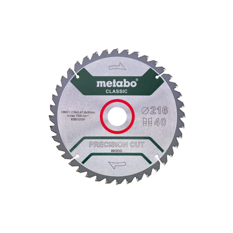 Metabo 628652000 lame de scie circulaire 21,6 cm 1 pièce(s)