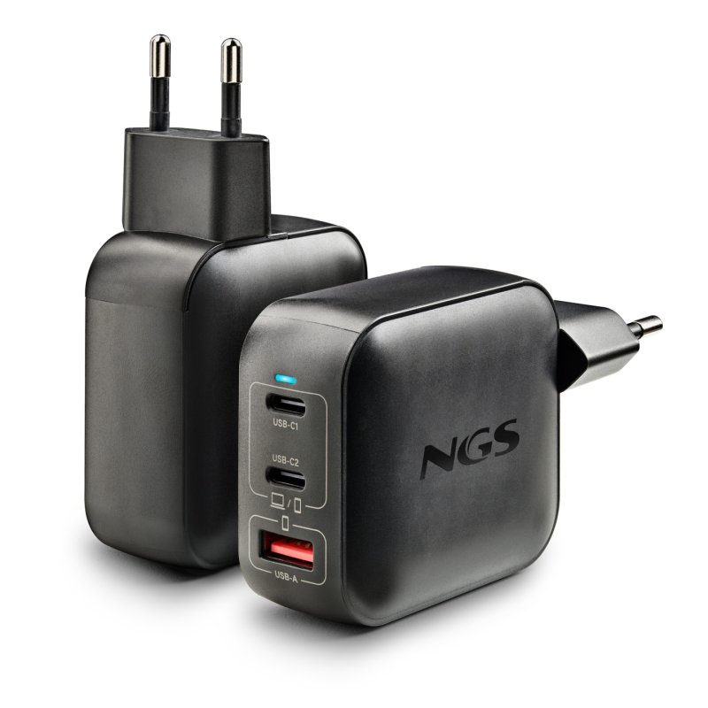 NGS NGS-ACCESORIOS-0289 mobile device charger Universal Black AC Fast charging Indoor