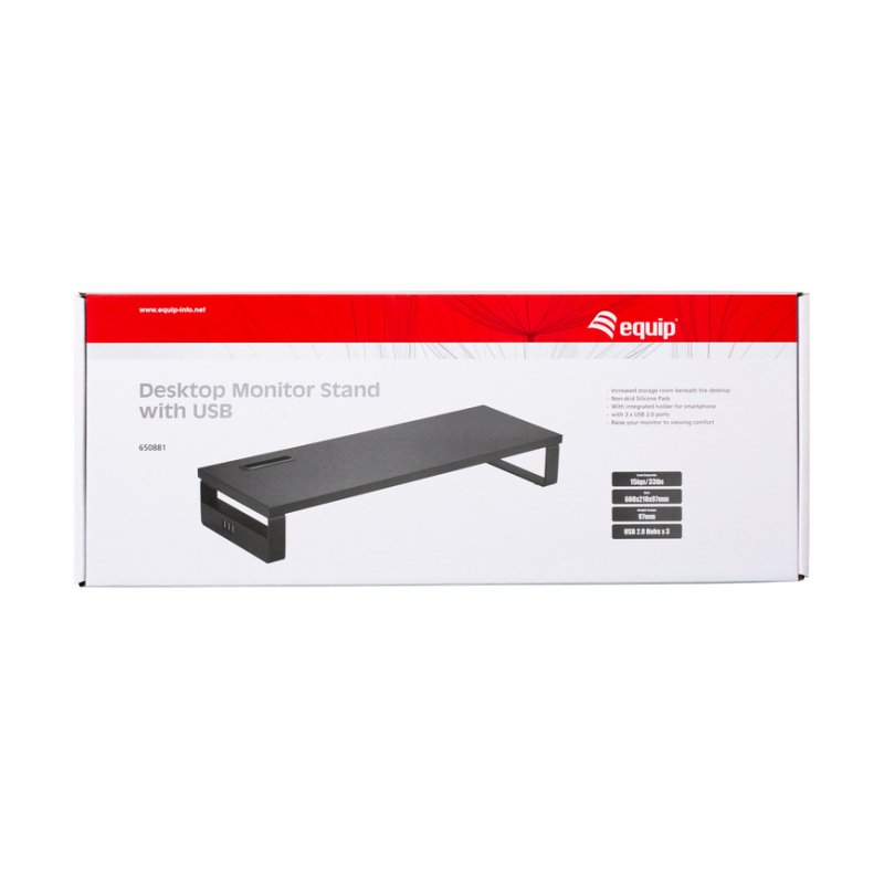 Equip 650881 Desktop Monitor Stand with USB