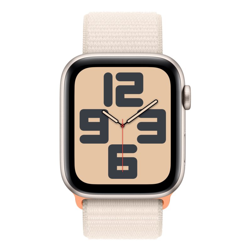 Apple Watch SE GPS 44mm Starlight Aluminium Case with Starlight Sport Loop