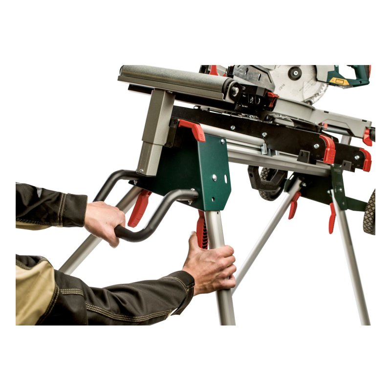 Metabo 629006000 support de scie à onglets Vert, Acier inoxydable 4 pieds