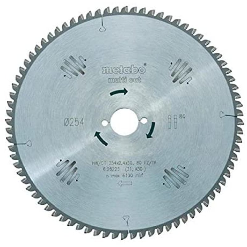 Metabo Sägeblatt multicut-professional, 254x30, Z80 FZ/TZ, 5