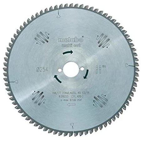 Metabo Sägeblatt multicut-professional, 254x30, Z80 FZ/TZ, 5
