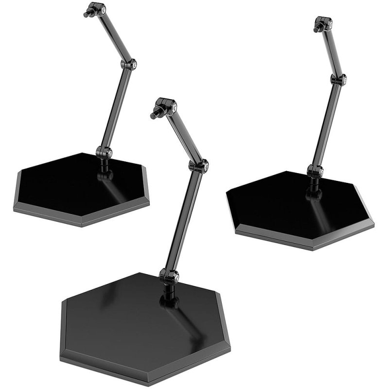 The Simple Stand Mini Nendoroid More for Mini Figures & Models Black Hex Type 3-Pack