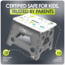 Bbluv Kids Step Stool Grey - Suitable from 18 Months