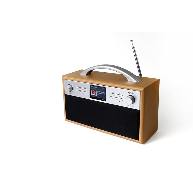 Xoro DAB 250 Internet Radio IR DAB BT WLAN Spotify Holzopt.