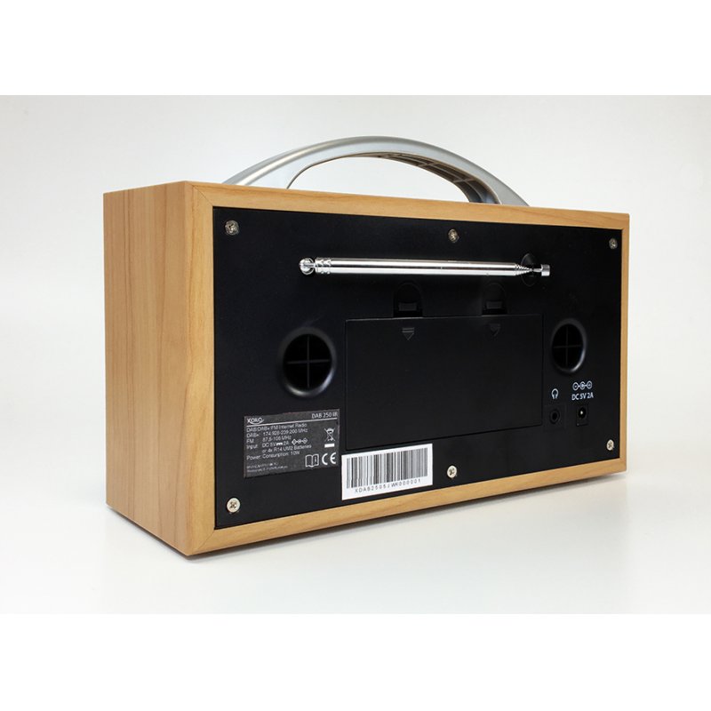 Xoro DAB 250 Internet Radio IR DAB BT WLAN Spotify Holzopt.