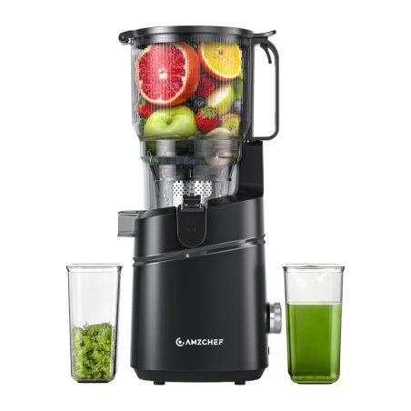 AMZCHEF SJ-036CBK Slow Juicer (Black)