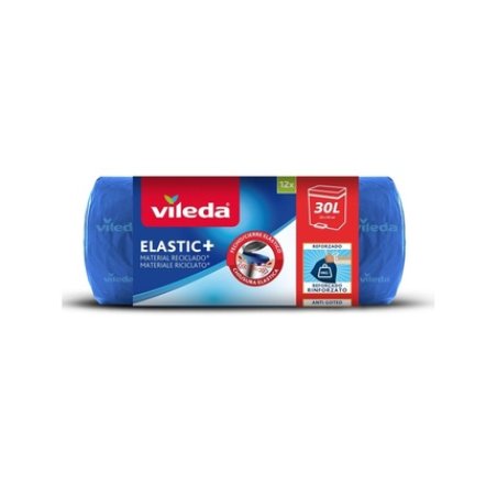 Vileda Elastic Trash Bags 30 Liters