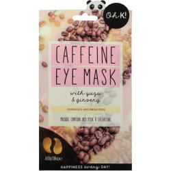 Oh K! Caffeine Under Eye Mask for Puffy Tired Eyes with Added Caffeine - Vegan