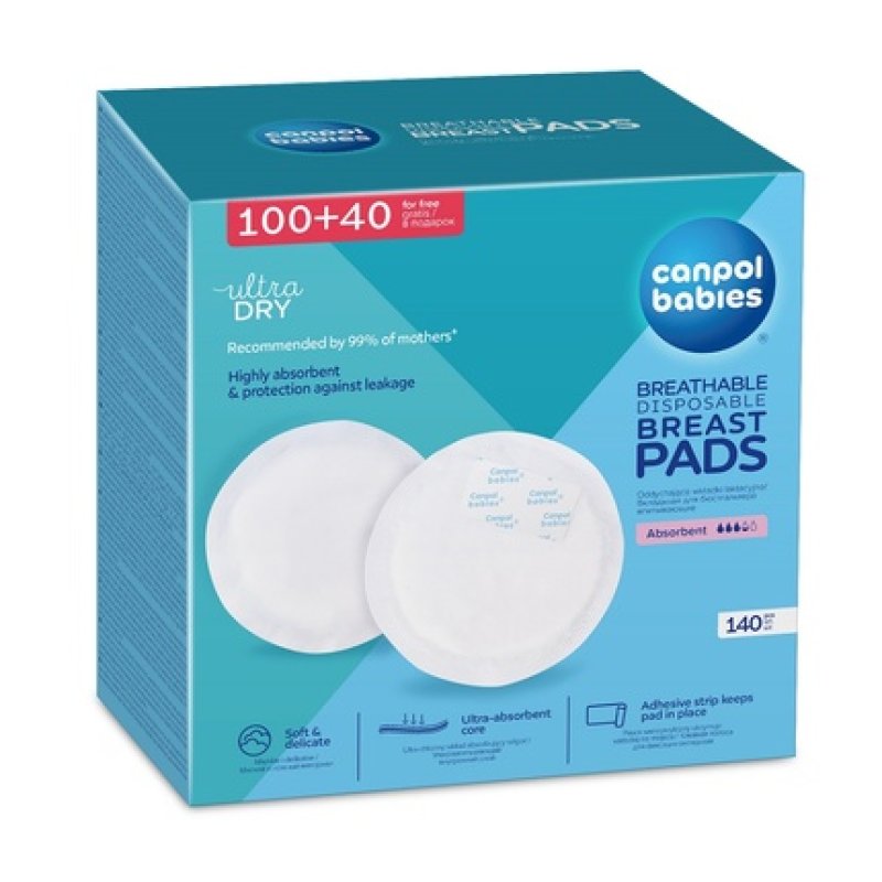 Canpol Babies Adhesive Nursing Pads - 140 Pieces