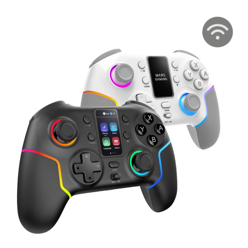 Mars Gaming MGP-V3 Black Bluetooth/RF/USB Gamepad Analogue / Digital Nintendo Switch, Nintendo Switch 2, PC, Android,