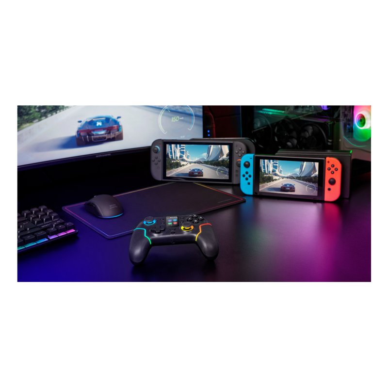 Mars Gaming MGP-V3 Black Bluetooth/RF/USB Gamepad Analogue / Digital Nintendo Switch, Nintendo Switch 2, PC, Android,