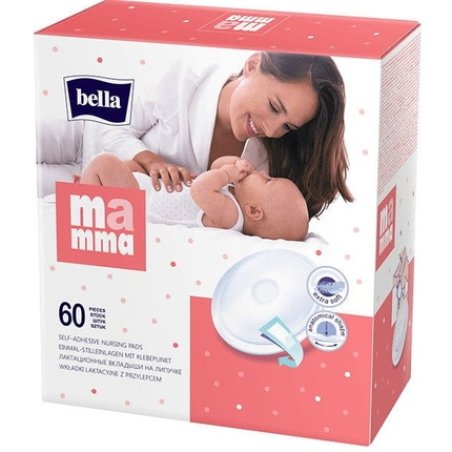 Bella Mamma Breast Pads With Adhesive 60 Pieces