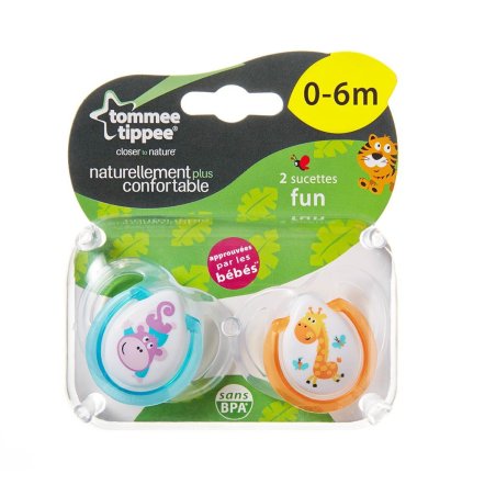 Tommee Tippee Fun Style Classic baby pacifier Orthodontic Silicone Multicolour
