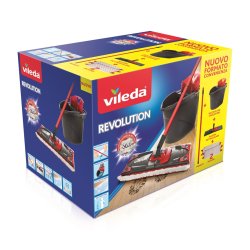 Vileda 158575 mop Microfibre, Polyamide, Polyester Black, Red, White