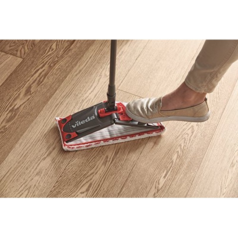 Vileda 158575 mop Microfibre, Polyamide, Polyester Black, Red, White