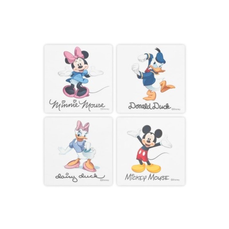 Lulabi Pack Of 4 Nonslip Stickers Disney 10x10 Cm For Baby Care