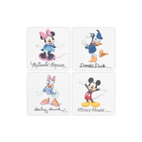 Lulabi Pack Of 4 Nonslip Stickers Disney 10x10 Cm For Baby Care