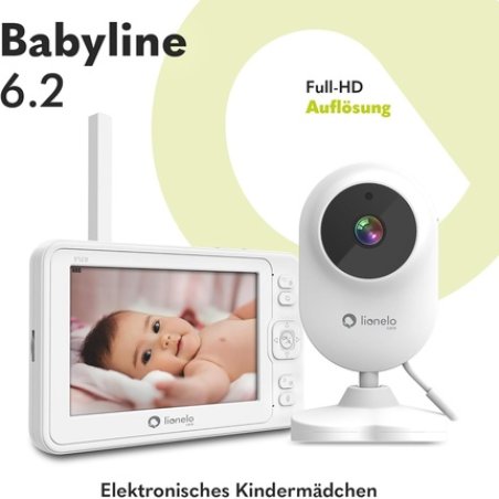 Lionelo Babyline 6.2 Electronic Babysitter Full HD 5” Indoor Monitoring Range 200m Bidirectional Communication Night
