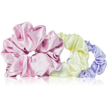 Brushart Daisy Dreams Scrunchie Satin Hair Tie Set Of 3