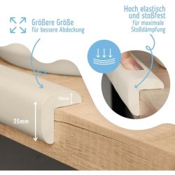 Sipo Foam Edge & Corner Protector Tape Cream Baby Safety Furniture Bumper