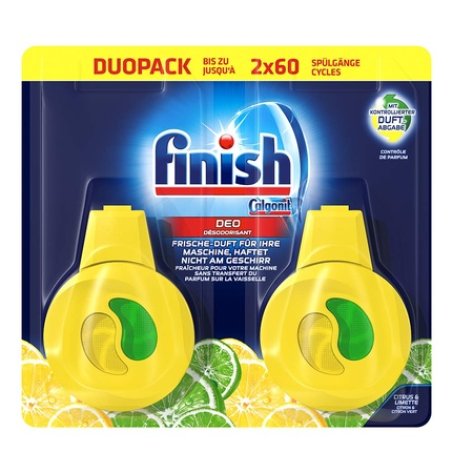 Finish Deo Dishwasher Fragrance Lemon 2 Pieces