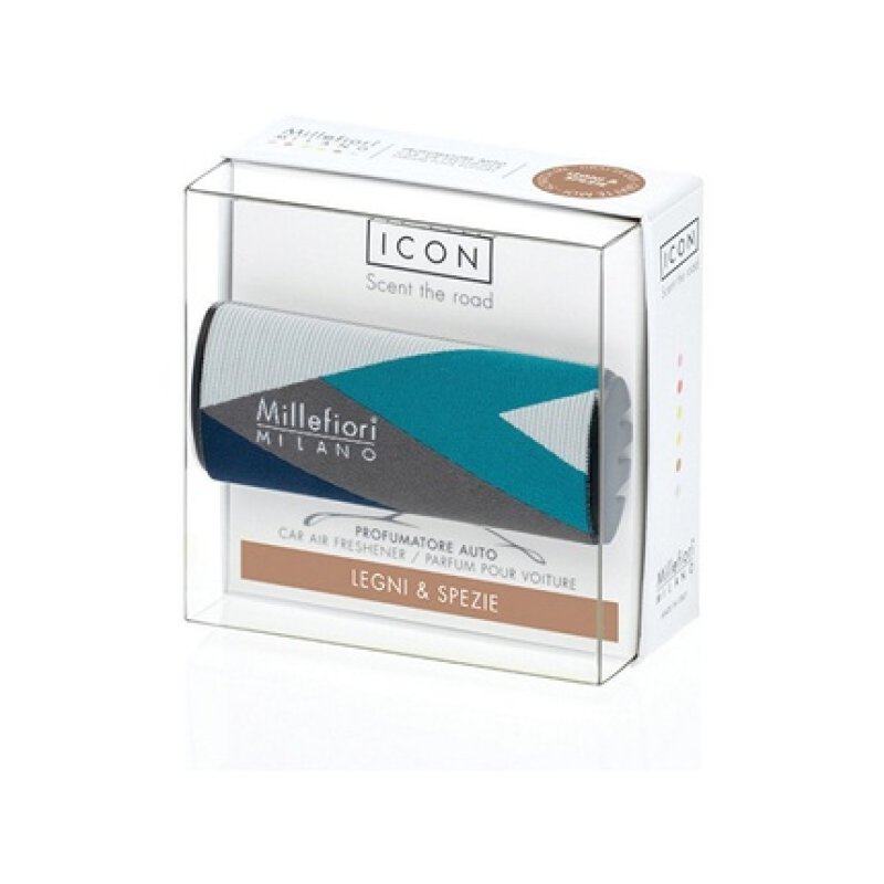Millefiori Milano Car Fragrance Icon Textil Geometric Wood & Spices