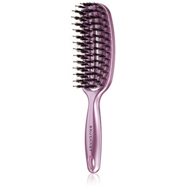Brushart Vent Blowdry Hairbrush In Metallic Pink
