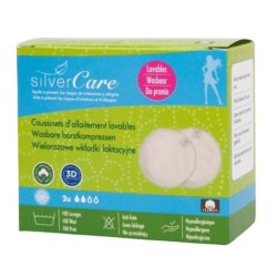 Masmi Silver Care Reusable Nursing Pads Made Of Organic Cotton - 2 Pieces