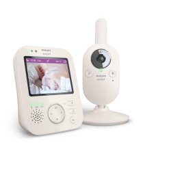 Philips Avent Premium Nanny Video with Picture and Sound White 3.5 Display 4X Magnification Night Vision 2-Way Sound