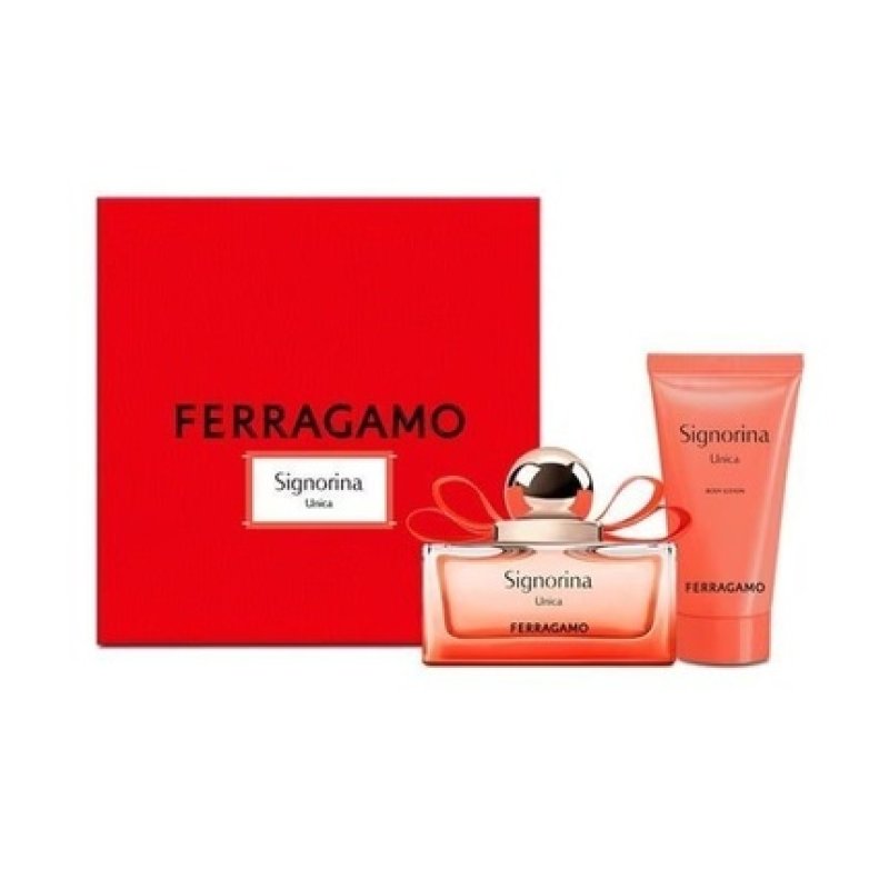 Ferragamo Signorina Unica Eau De Parfum Set 50ml Body Lotion 50ml