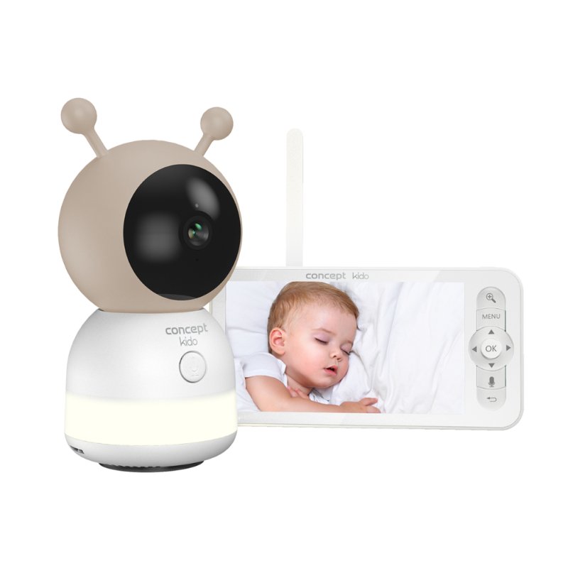Concept KD4010 moniteur vidéo pour bébé 300 m Wi-Fi Multicolore