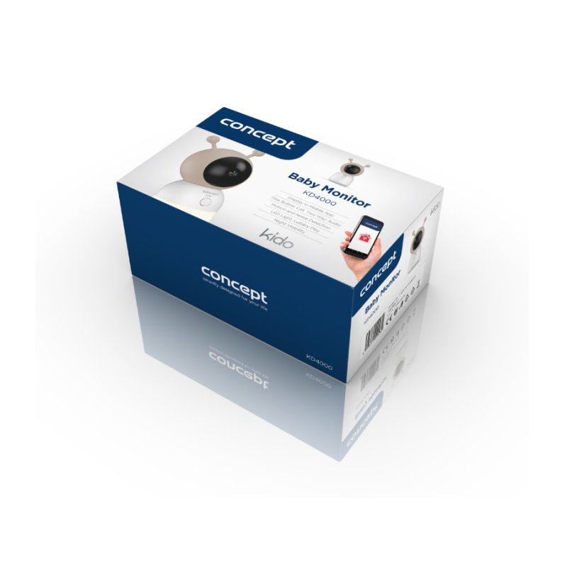 Concept Kido Kd4000 Baby Monitor Video Digital 1 Pc