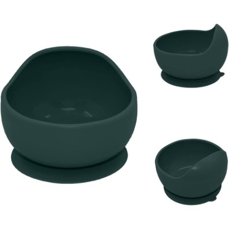 Petite&Mars Silicone Bowl for Toddlers TAKE&MATCH with Suction Cup Non-Slip Bowl BPA-Free Learning Bowls Healthy