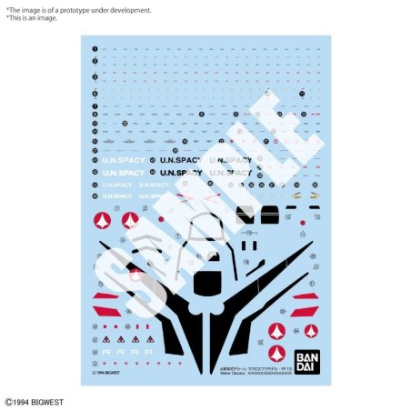 MACROSS - HG 1/100 YF-19 WATER DECALS - Model Kit