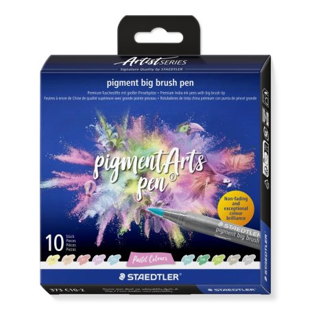 Staedtler – Big Brush – 10 pcs Assorted – Pastel Colours (373 C10‑2)