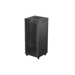 ARMARIO RACK 19" LANBERG 37U 800X800 FLAT PACK PUERTA PERFORADA CON LCD NEGRO