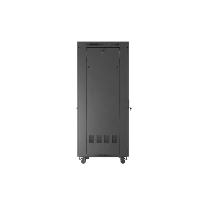ARMARIO RACK 19" LANBERG 37U 800X800 FLAT PACK PUERTA PERFORADA CON LCD NEGRO