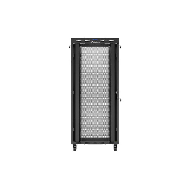 ARMARIO RACK 19" LANBERG 37U 800X800 FLAT PACK PUERTA PERFORADA CON LCD NEGRO